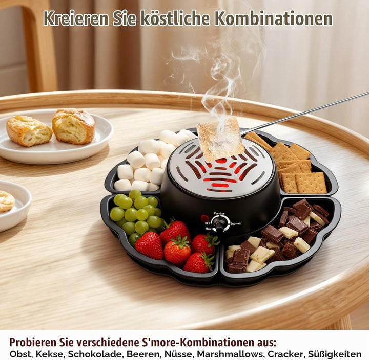 2-in-1 Smores Maker &amp; Schokoladenfondue Set – S&