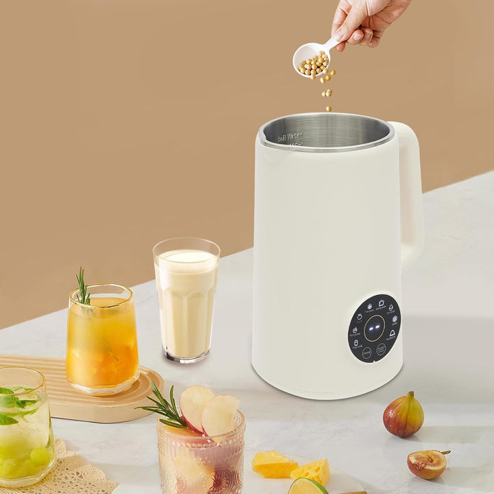 Sojamilch Maschine & Nussmilchmaschine, 1000ml Pflanzenmilchbereiter Nussmilchbereiter Selbstreinige
