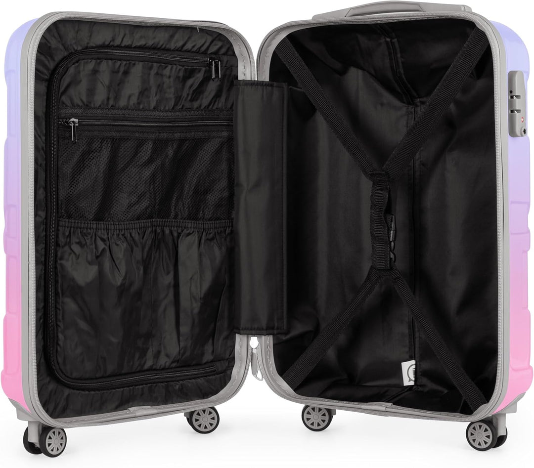 suitline - Handgepäck Hartschalen-Koffer Koffer Trolley Rollkoffer Reisekoffer, TSA, 55 cm, ca. 34 L