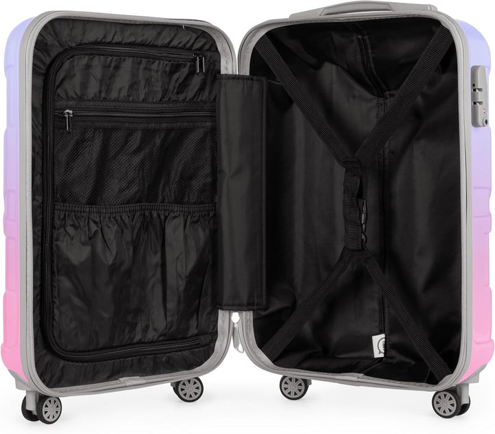 suitline - Handgepäck Hartschalen-Koffer Koffer Trolley Rollkoffer Reisekoffer, TSA, 55 cm, ca. 34 L