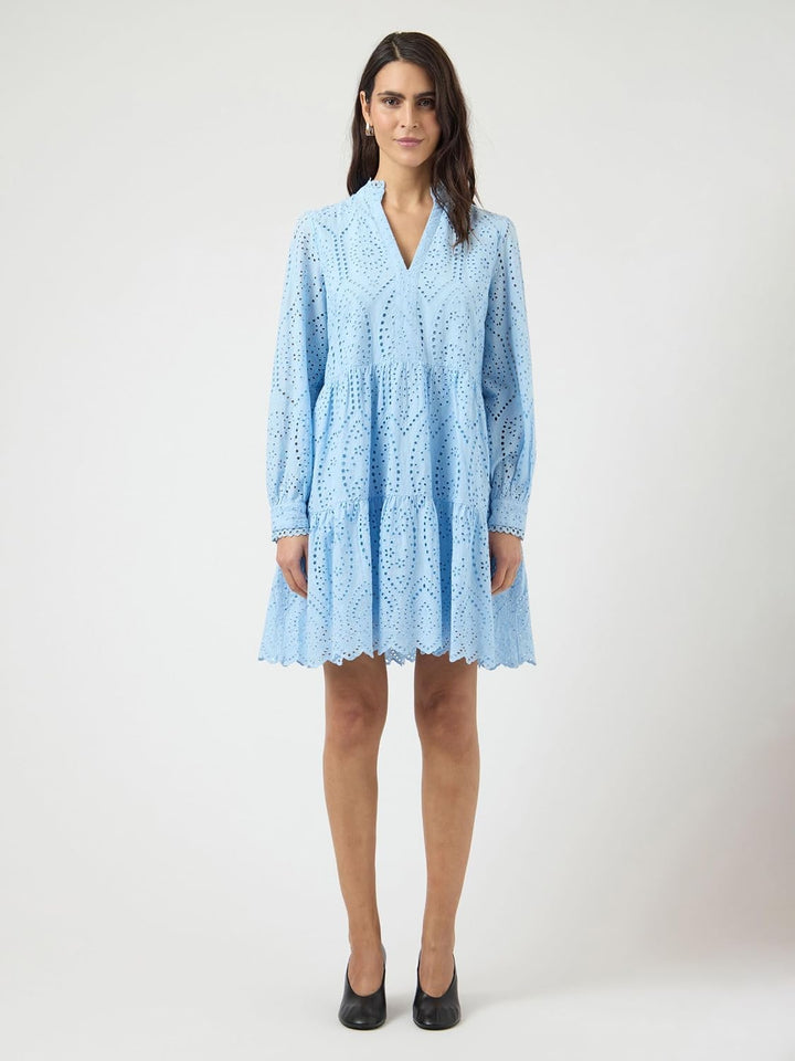 YAS Damen Yasholi Ls Dress S. Noos Kleid (1er Pack) S Clear Sky, S Clear Sky