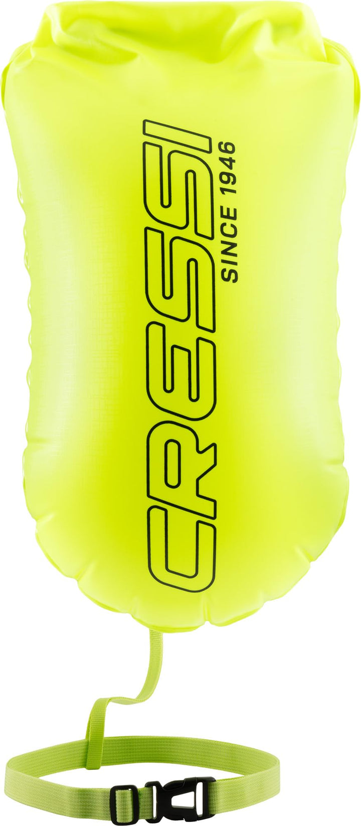 Cressi Glide Swim Buoy - 28 l, Fluo - Hohe Sichtbarkeit &amp; Aufblasbare Signalboje - Trockenes Innenfa