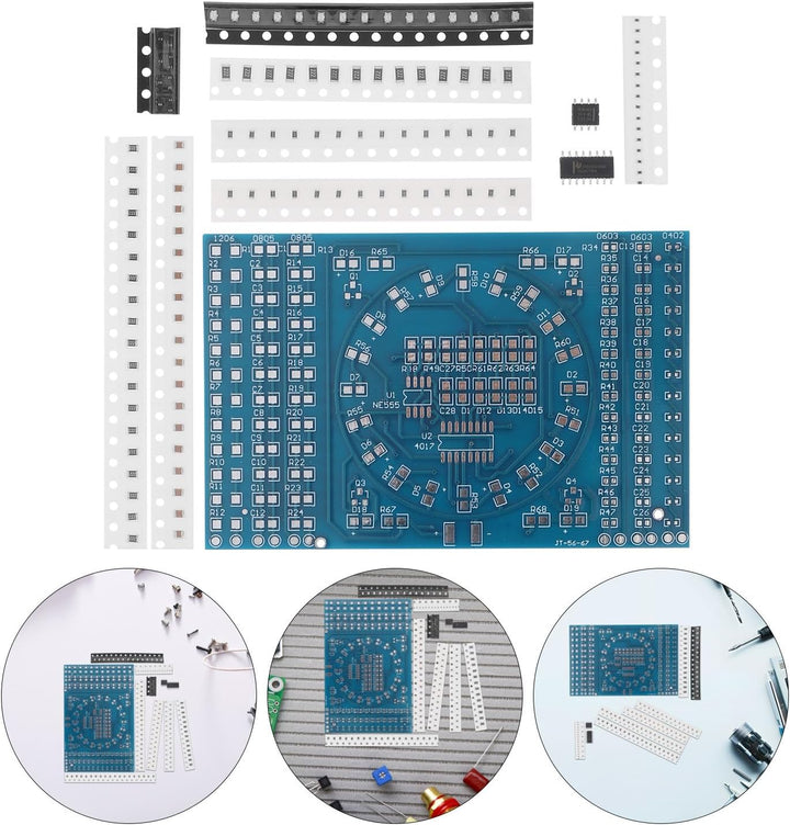 Toyvian Mikrolötset für Elektronische Bauteile mit 125 Komponenten und 274 Lötstellen Pcb Material z