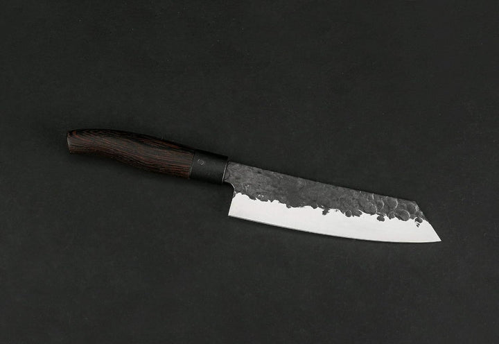 Miyazaki Santoku bocho Okii - Wenge,handgeschmiedet- 7” Santoku Messer, Miyazaki Santoku bocho Okii