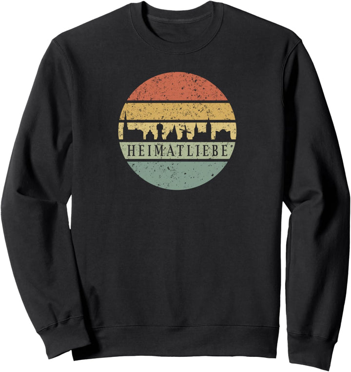 KEVELAER HEIMATLIEBE SKYLINE VINTAGE RETRO SONNE Sweatshirt