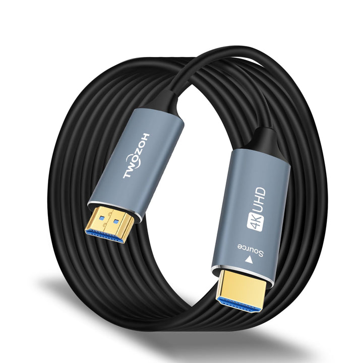 Twozoh HDMI Glasfaser Kabel 10M, HDMI Optisches Kabel 2.0 4K/60Hz (4:4:4 HDR10 HDCP2.2) 1440p 144Hz