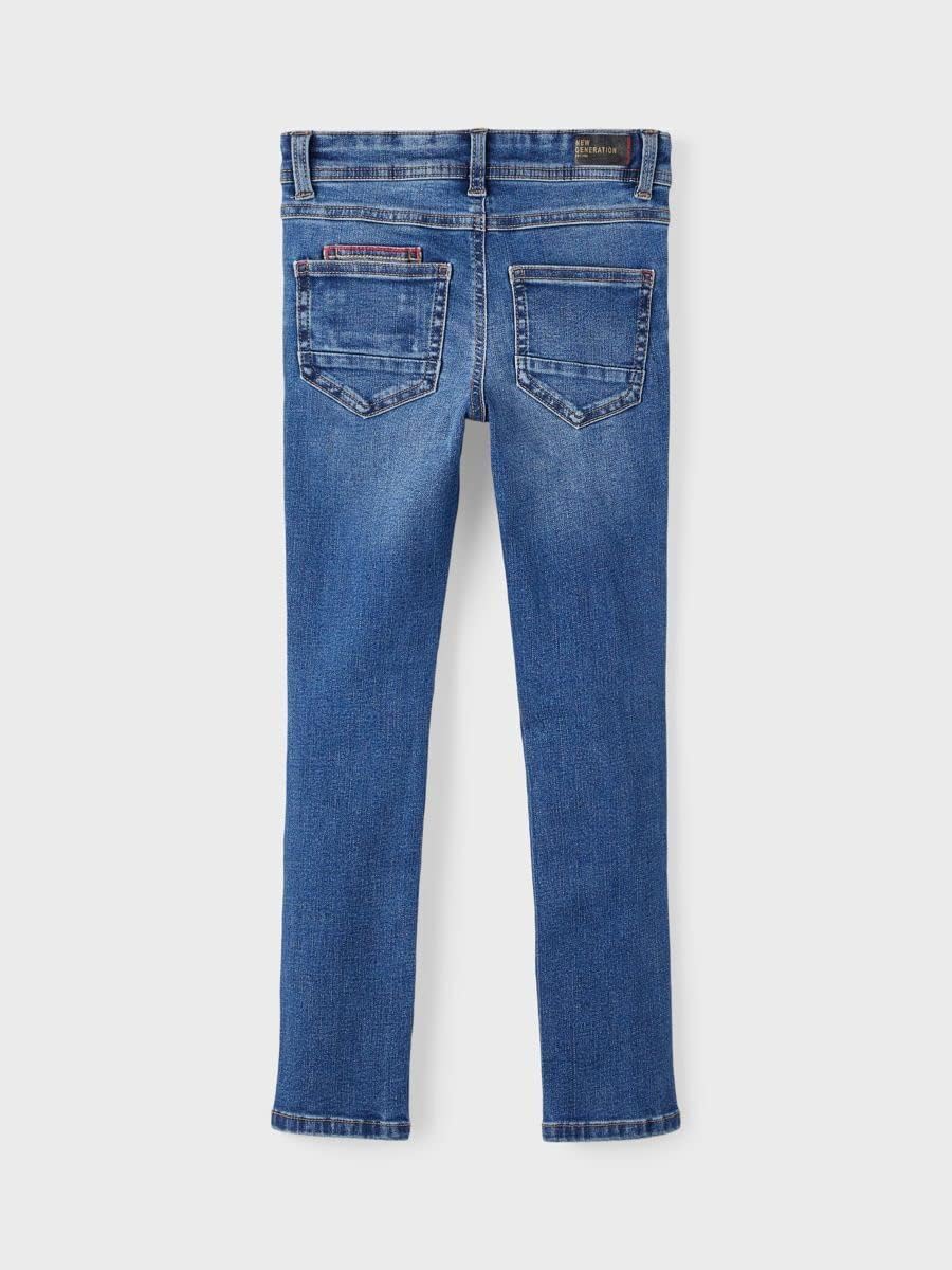 NAME IT Mädchen Hose 128 Medium Blue Denim, 128 Medium Blue Denim