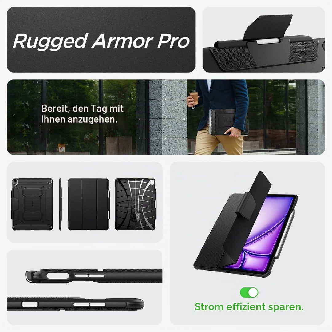 Spigen Rugged Armor Pro Hülle für iPad Air 13 8. M4 / 7. M3 / 6. Generation M2 (2026/25/24) Case mit