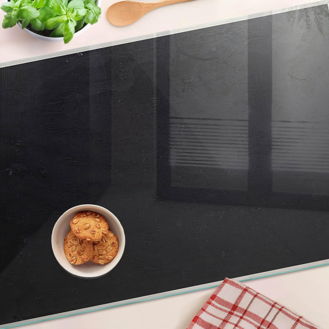 Schneidebretter Glas 80x52 cm Dekorativ für die Küche Hitzebeständig Lebensmittelecht Gehärtetes Gla