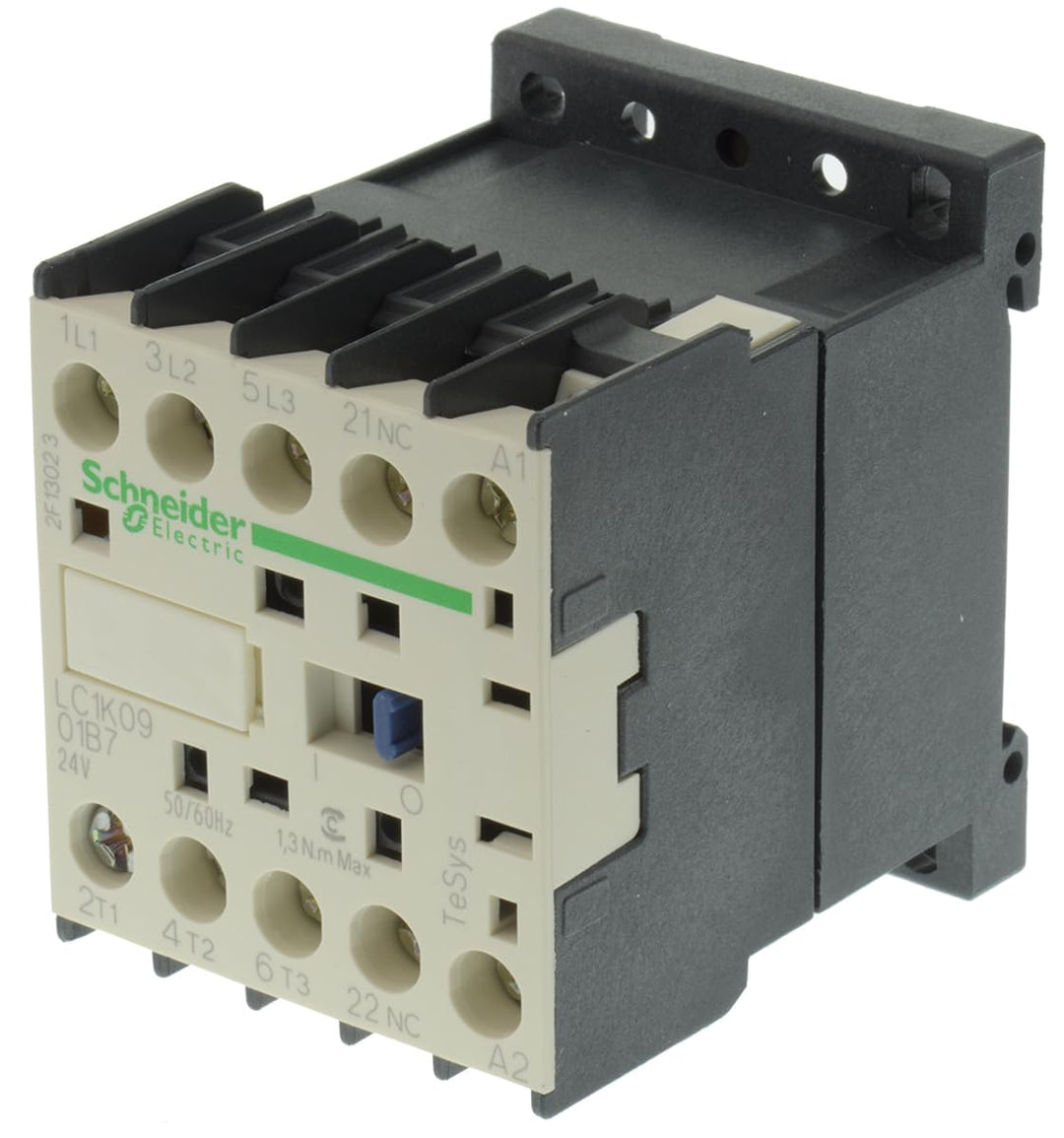 Schneider Electric LC1K0901B7 Leistungsschütz 1St. 3NO + 1NC AUX 9A 24 V Wechselstromspule, 3NO + 1N