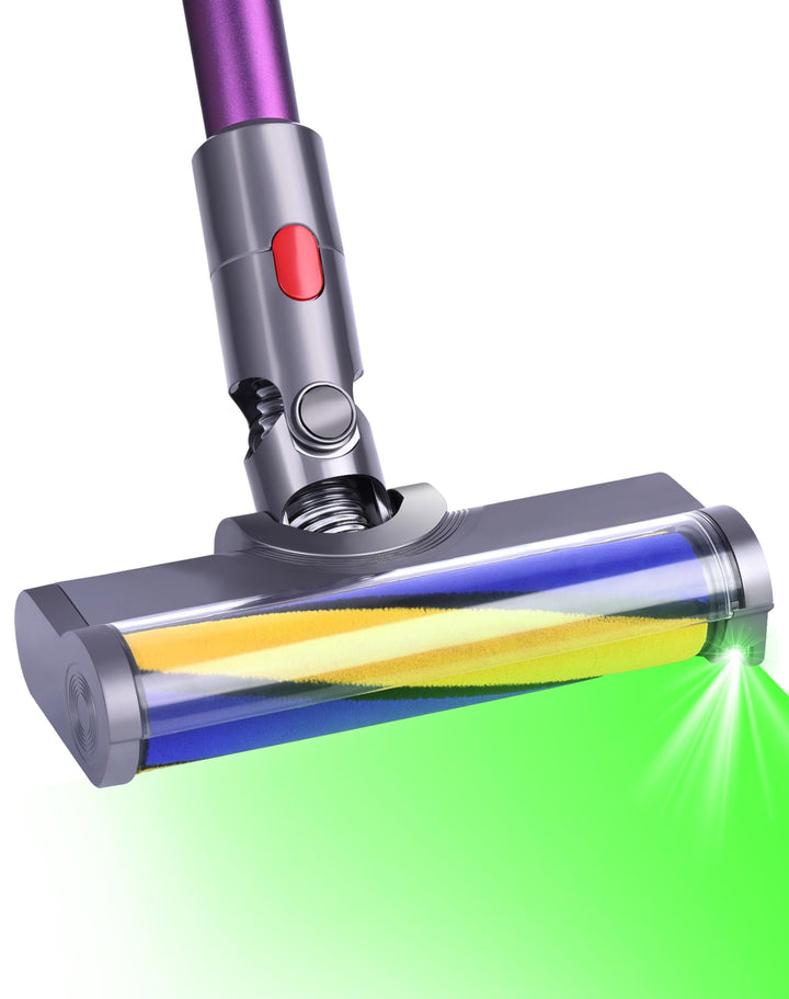 Bürste Kompatibel Mit Dyson V7 V8 V10 V11 V15 Staubsaugerbürstenkopf, Ausgestattet Mit Grünem Laserl