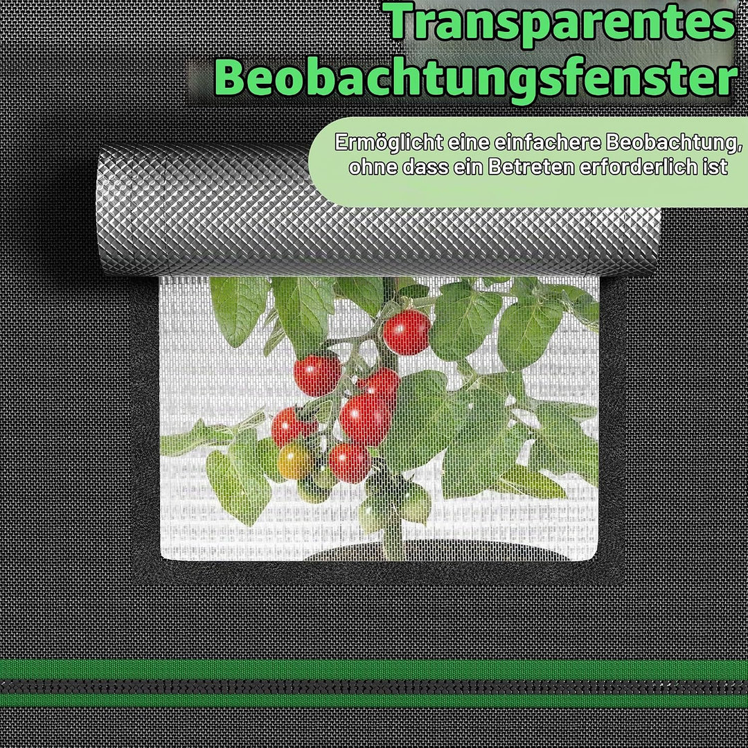 Aufun Grow Zelt, Grow Tent 40x40x120cm Growschrank für Pflanzen Zuchtzelt Gewächshaus Box Garten Anz
