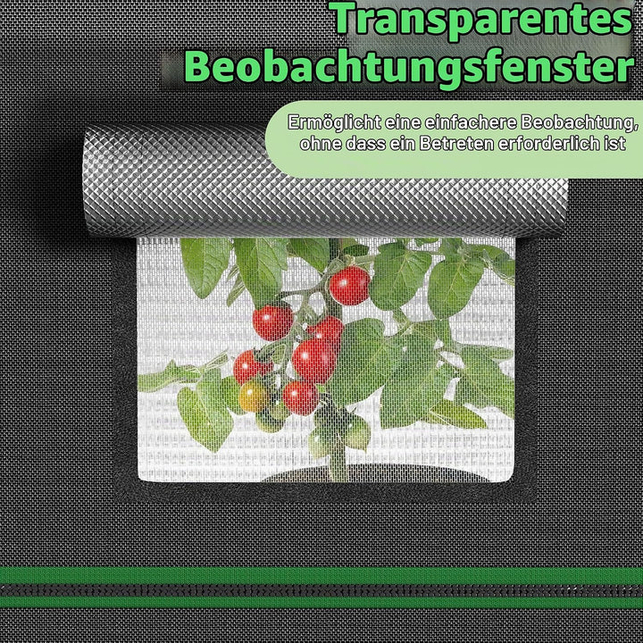 Aufun Grow Zelt, Grow Tent 40x40x120cm Growschrank für Pflanzen Zuchtzelt Gewächshaus Box Garten Anz