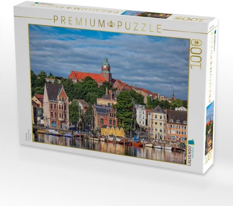 CALVENDO Puzzle Flensburg 1000 Teile Lege-Grösse 64 x 48 cm Foto-Puzzle Bild von Peter Roder, 1000 T