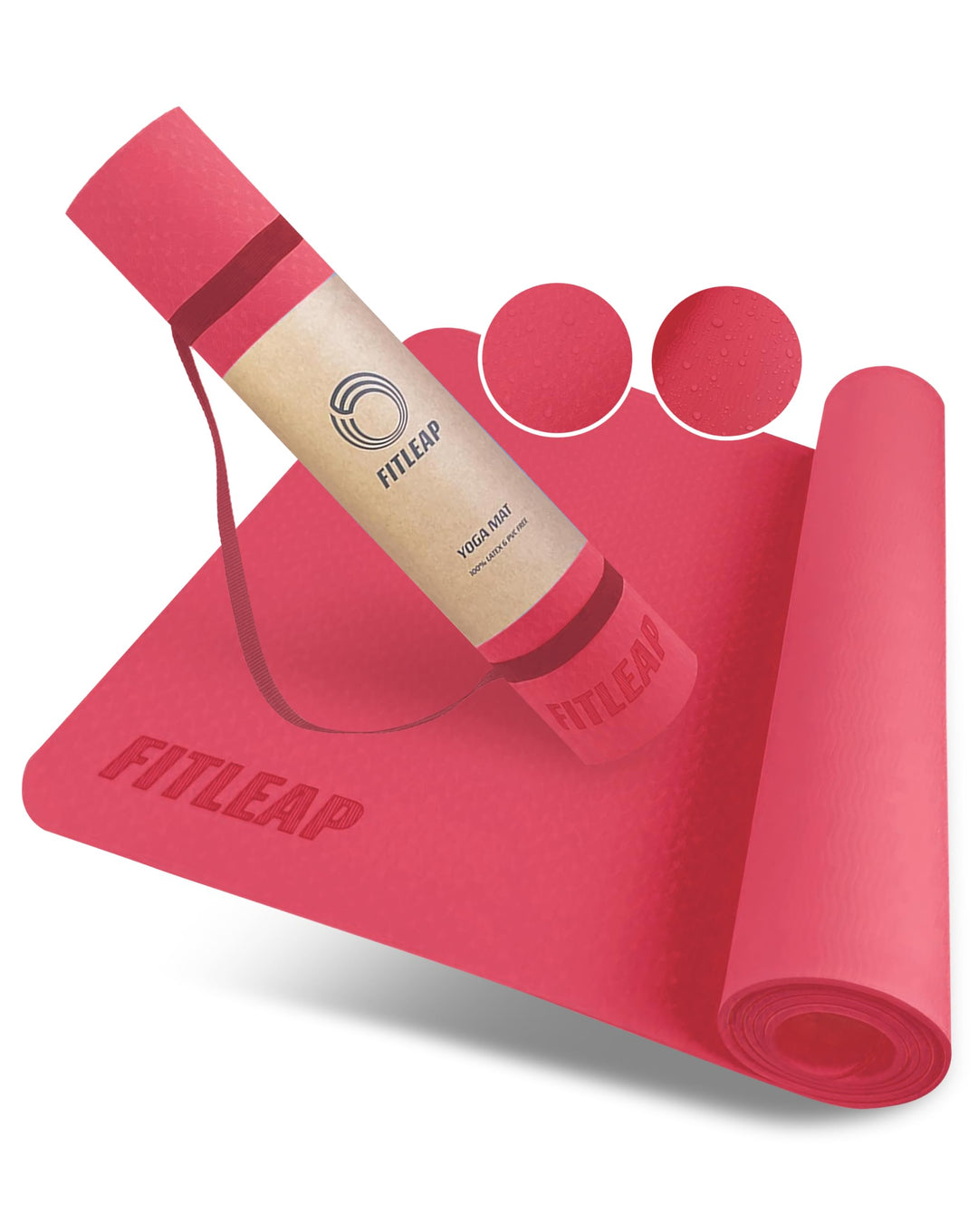 Yoga Matte Pro aus umweltfreundlichem TPE-Schaum, sehr rutschfeste, schadstofffreie, hypoallergene u