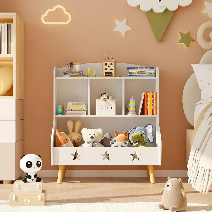 Garden 4 you Kinderregal, Bücherregal für Kinder, Kinderzimmerregal, Bücherregal Aufbewahrungsregal