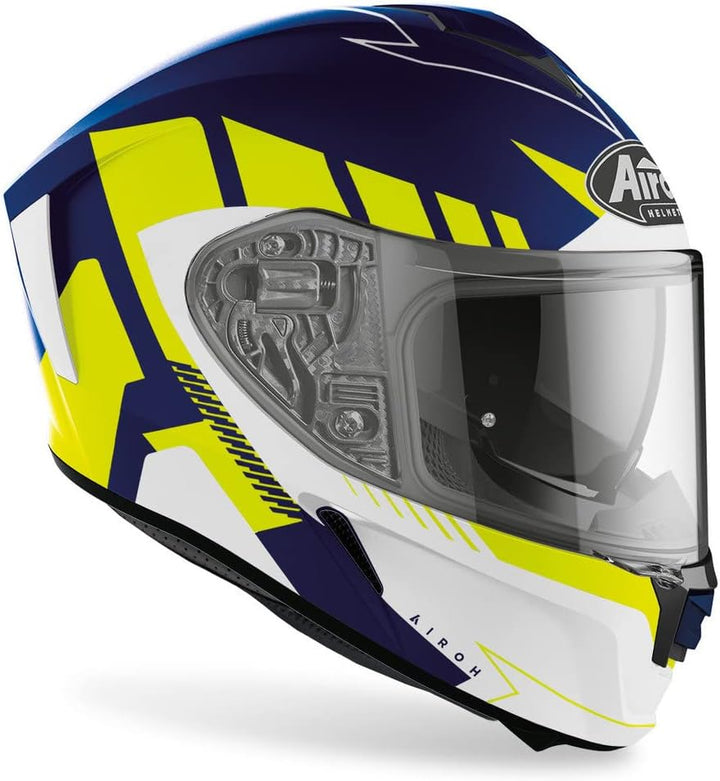 Airoh Helmet Spark Rise Blue/Yellow Matt