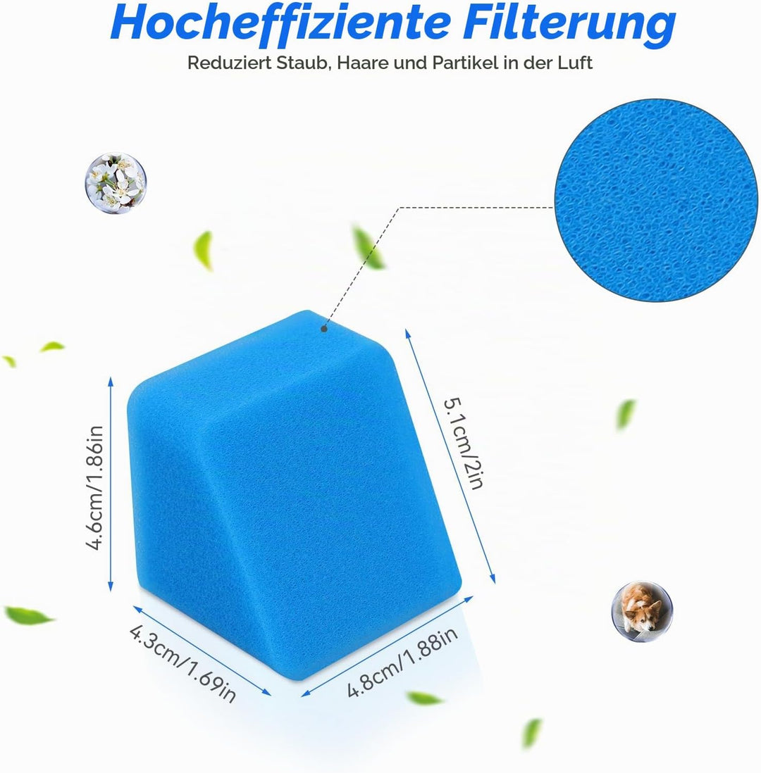 Rollenbürste &amp; Filter Zubehör Ersatzteil für Eureka NEW430BL/ JONR ED12 Staubsauger, 2 Bürstenrollen
