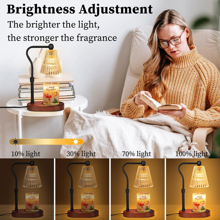 seenlast Kerzenwärmer Lampe, Candle Warmer mit Timer und Dimmer, Elektrischer Candle Warmer Lamp, Vi