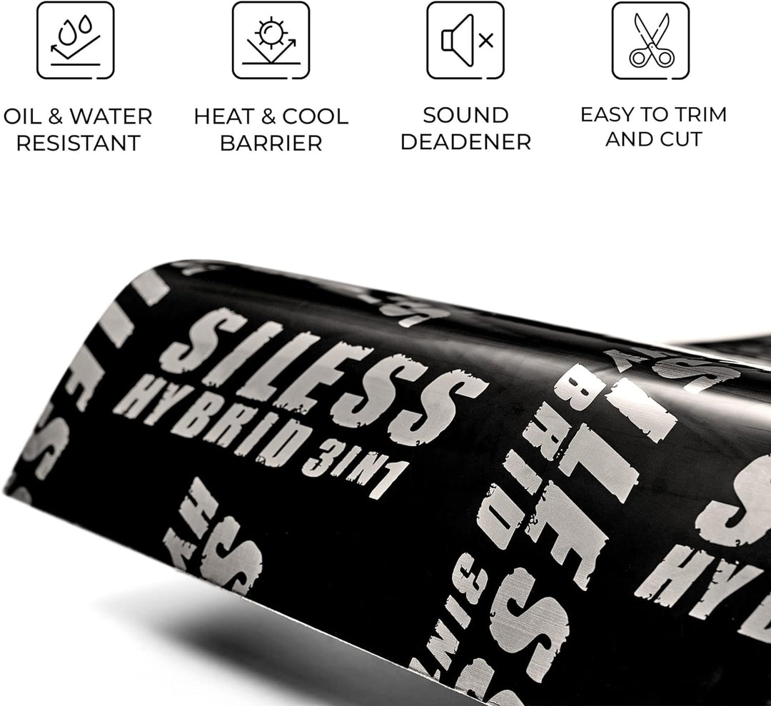 Siless Hybrid 3-in-1 200 mil 25 m² Auto Schalldämmung Matte – Butyl Automotive Schalldämmung – Schal