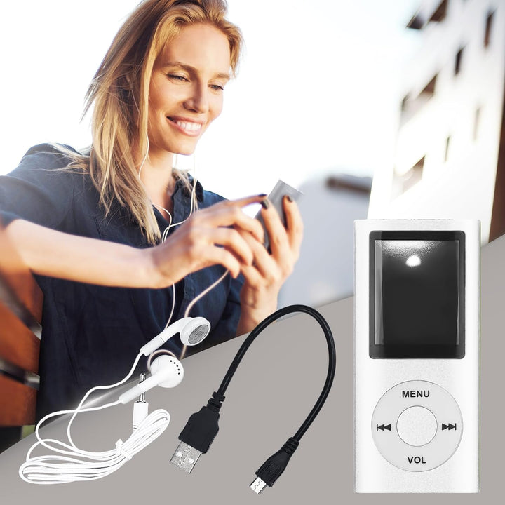 MP3-Player/MP4-Player Bluetooth 5.0, 1.8" Tragbarer HiFi-Musikplayer mit Verlustfreiem Sound und Lau