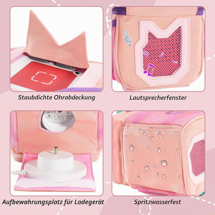 Hautton Tragetasche für Toniebox &amp; Tigerbox，Aufbewahrungtasche für Musikbox, Tonies Figuren, Kopfhör