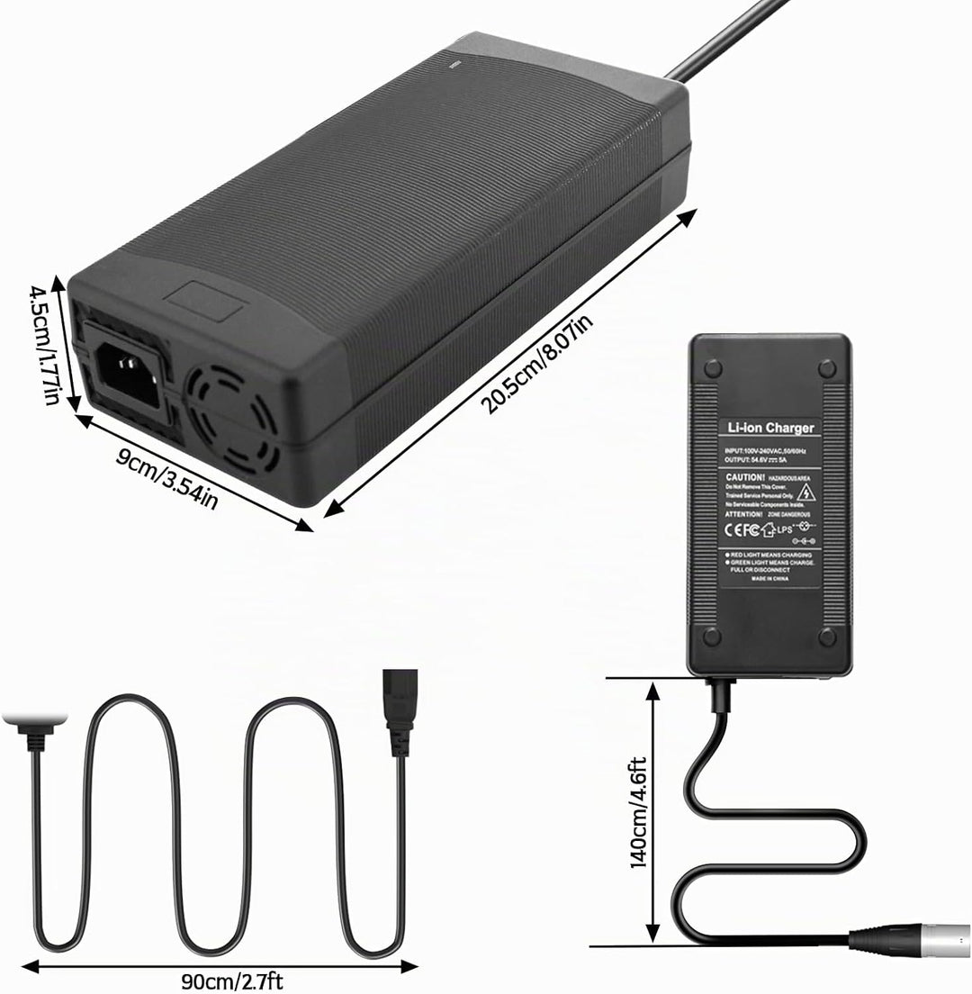 Yasco 52V Lithium Battery Charger Mehrere Stecker Für Elektrofahrrad Roller E-Bike Boot Motorrad Akk