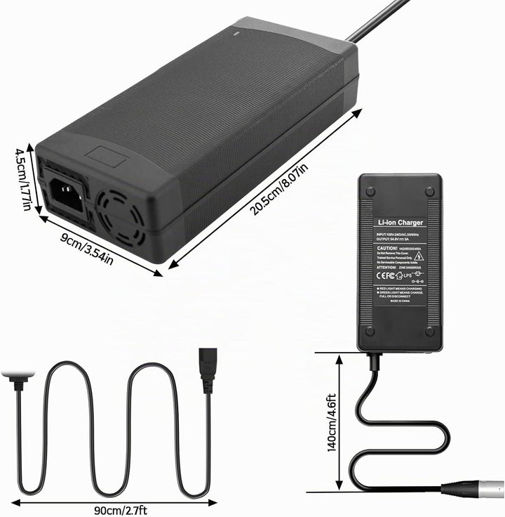 Yasco 52V Lithium Battery Charger Mehrere Stecker Für Elektrofahrrad Roller E-Bike Boot Motorrad Akk