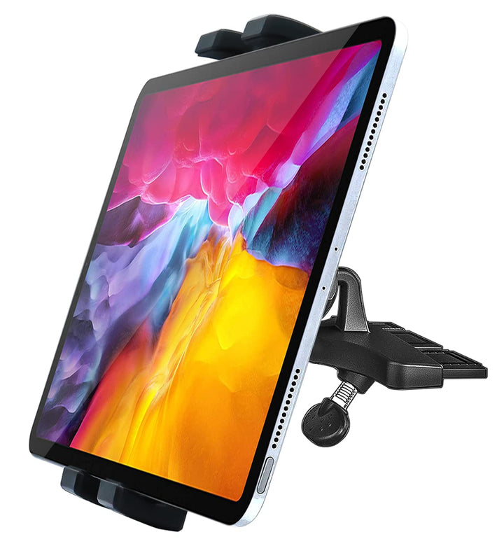 Stabile CD Schlitz Auto Tablet Halterung, woleyi CD Player KFZ Tablet Handyhalterung mit voller Dreh