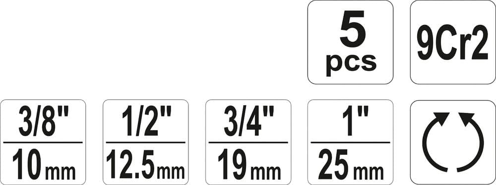 Rohrgewindeschneider Set 5-tlg, Gewindeschneidkluppen Wasserrohr Gewindeschneider mit 4 Schneidköpfe