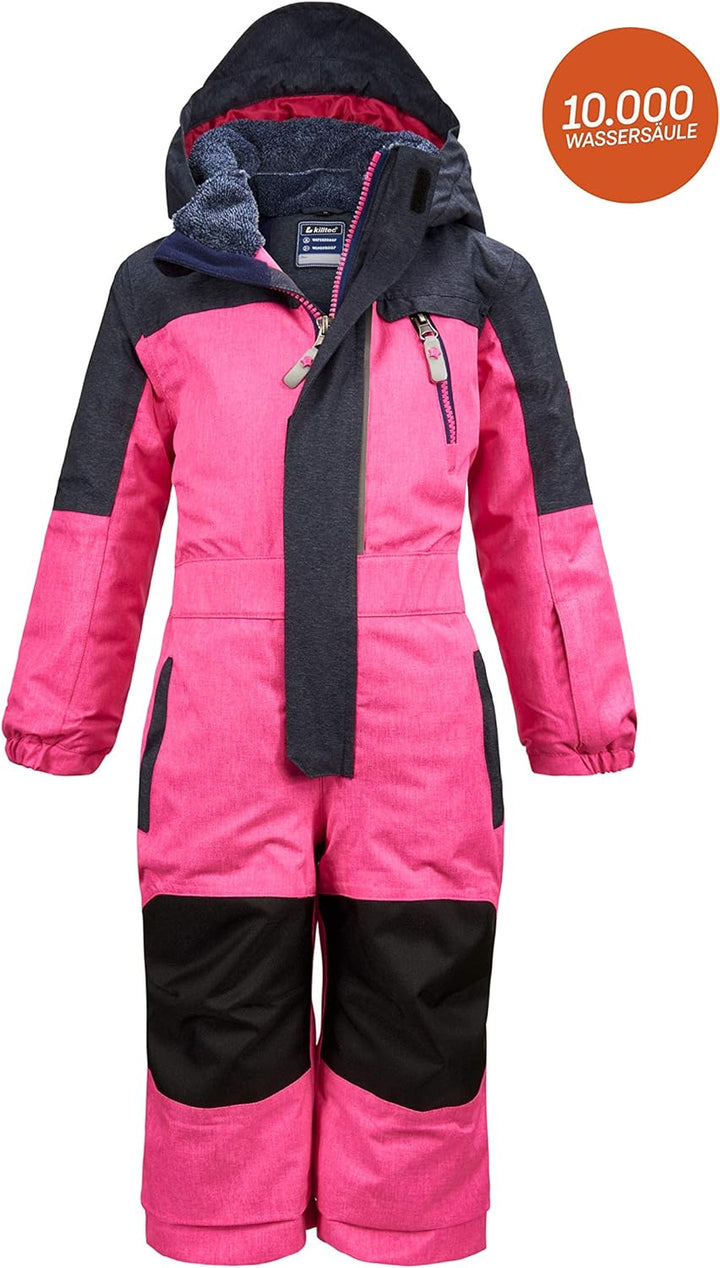 Killtec Mädchen Viewy Mns Onpc Skioverall Mit Kapuze 86-92 neon pink, 86-92 neon pink