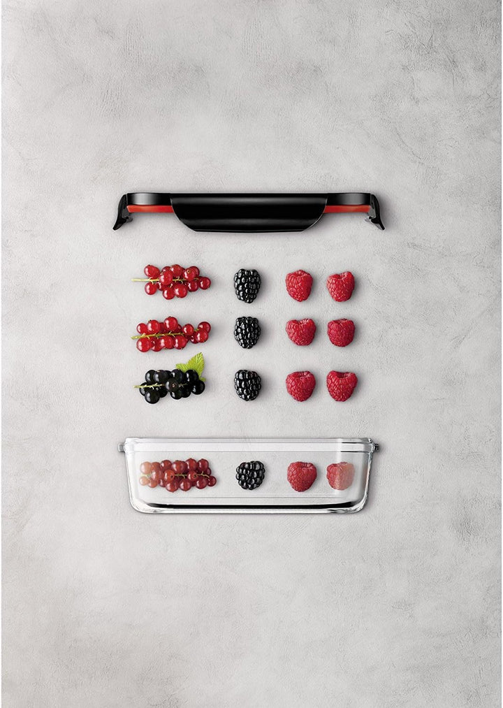 Silit Storio Vorratsdose 21 x 14 cm, Glas, Vorratsglas, luftdichter Aroma-Deckel, Frischhaltedose zu