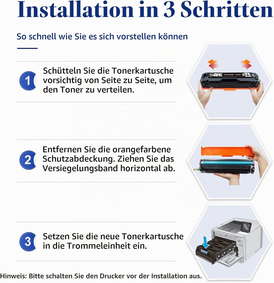 STAROVER Kompatible Tonerkartusche Ersatz für HP 201A 201X CF400A CF400X für HP Color Laserjet Pro M