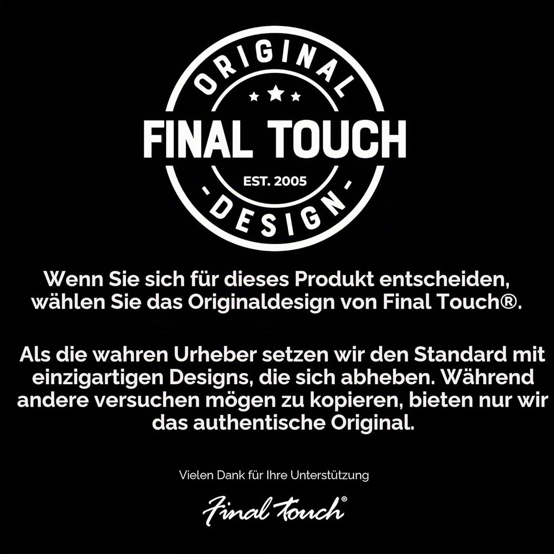 Final Touch Conundrum White Wine Glasses Weissweingläser - Hand durchgebrannte Glas 266ml - Packung