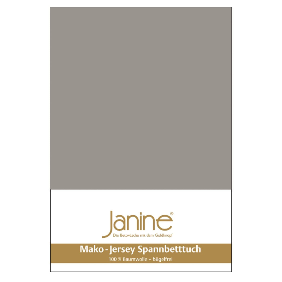 Janine Spannbetttuch 5007 Mako Jersey 180/200 bis 200/200 cm Vulkan Fb. 77 180/200 cm - 200/200 cm V