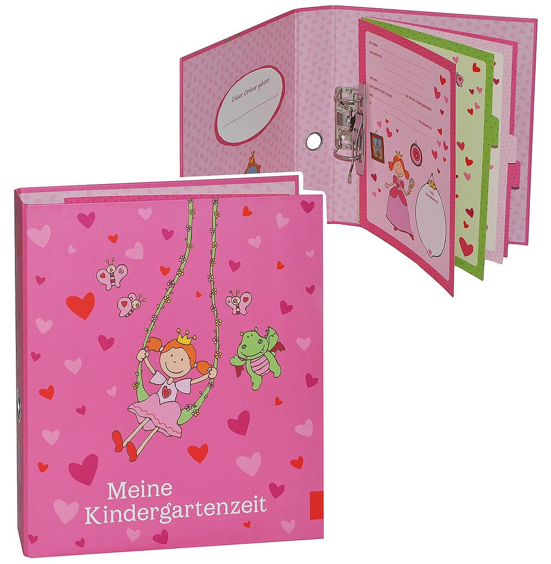 Ringbuch/Sammelordner Meine Kindergartenzeit Album - Kindergarten/Dokumente A4 - Prinzessin Freunde