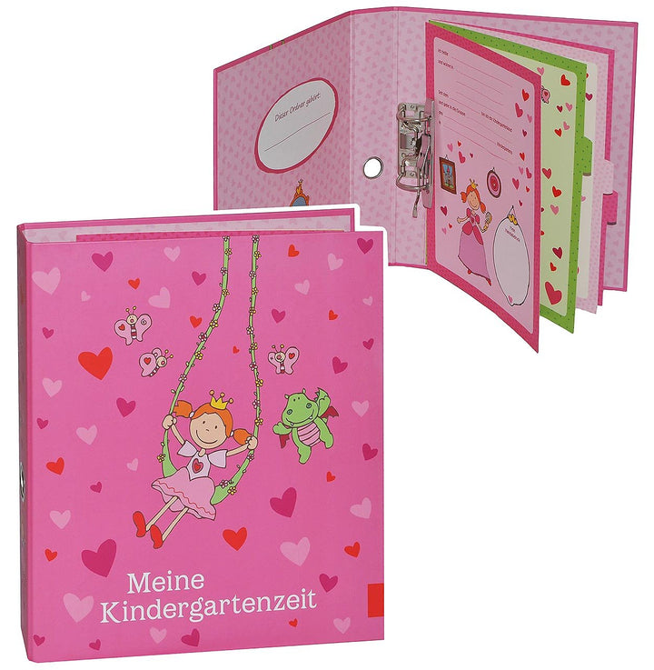 Ringbuch/Sammelordner Meine Kindergartenzeit Album - Kindergarten/Dokumente A4 - Prinzessin Freunde