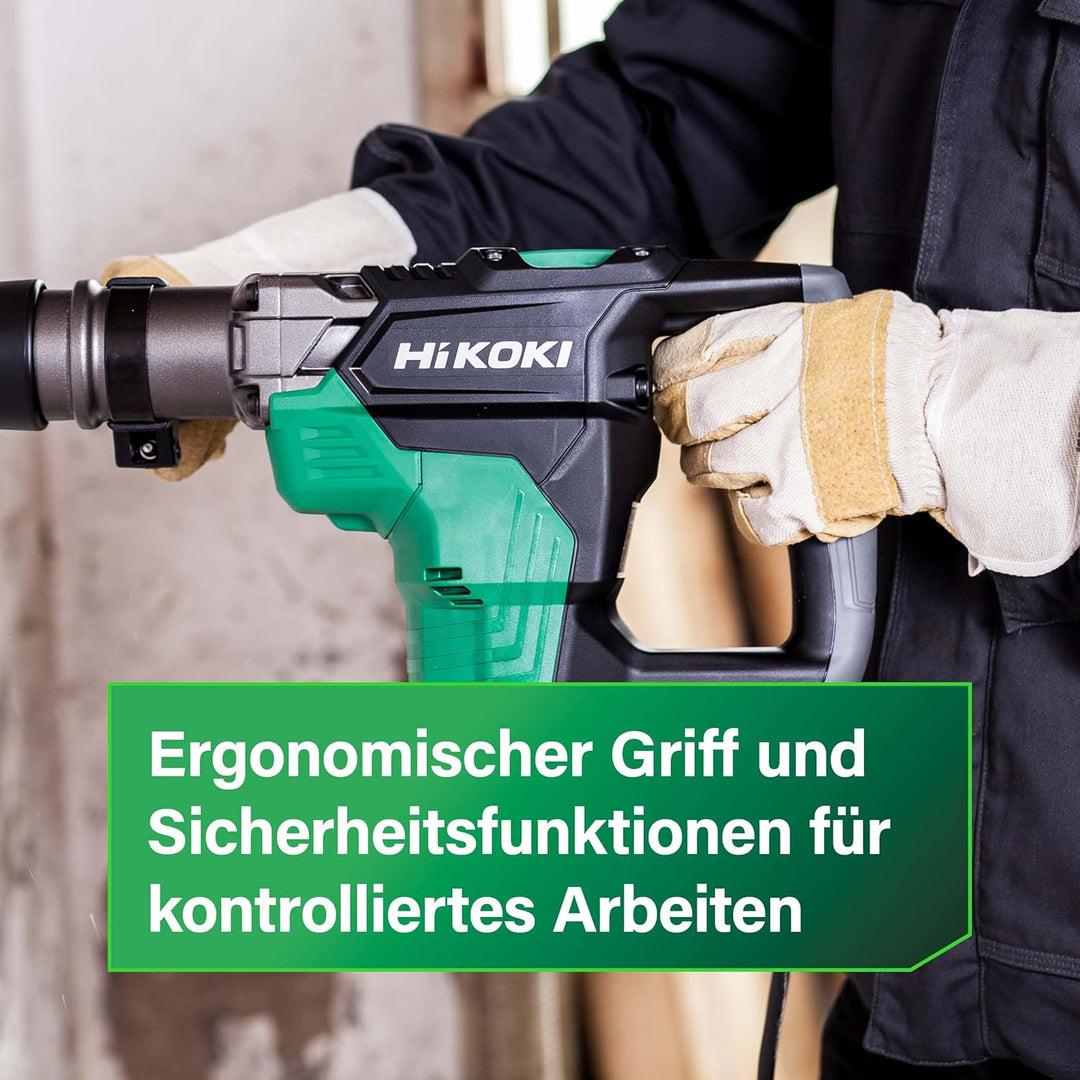 HiKOKI Bohr- & Meisselhammer DH40MC (1100W, 7.1 J, 40 mm Bohrleistung in Beton, SDS-max-Werkzeugaufn
