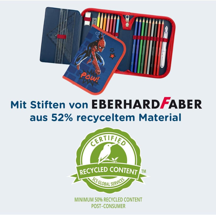 Undercover Gefüllte Federmappe Spider-Man mit Name personalisiert | Superhelden Federtasche Jungen m