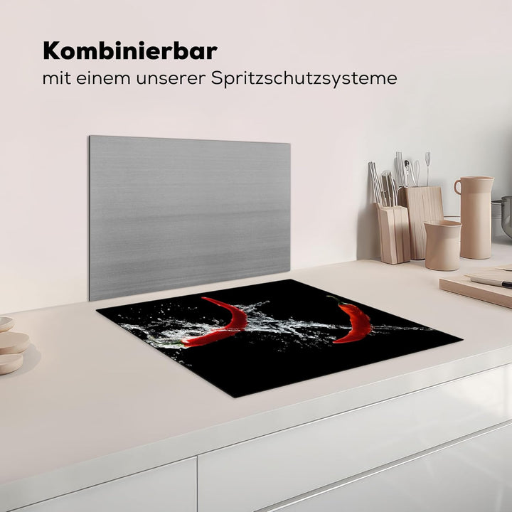 Herdabdeckplatte Einteilig Herdabdeckung Abdeckplatte für Ceranfeld Abdeckung Induktionskochfeld Auf