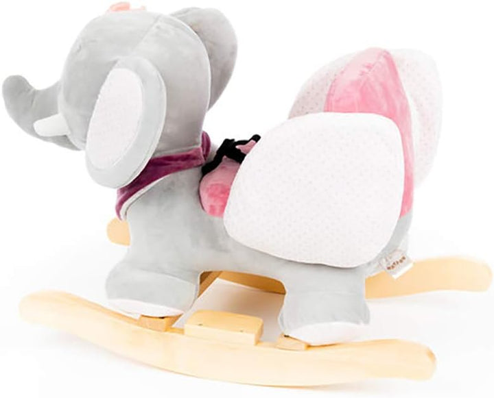 Nattou Schaukeltier Elefant Adèle, 10 - 36 Monate, 60 x 39 x 50 cm, Rosa/Grau, Elefant Adèle