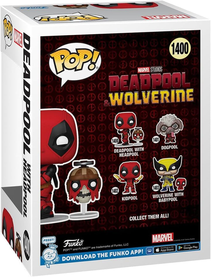 Funko Pop! & Buddy: Deadpool & Wolverine - Deadpool with Headpool - Vinyl-Sammelfigur - Geschenkidee