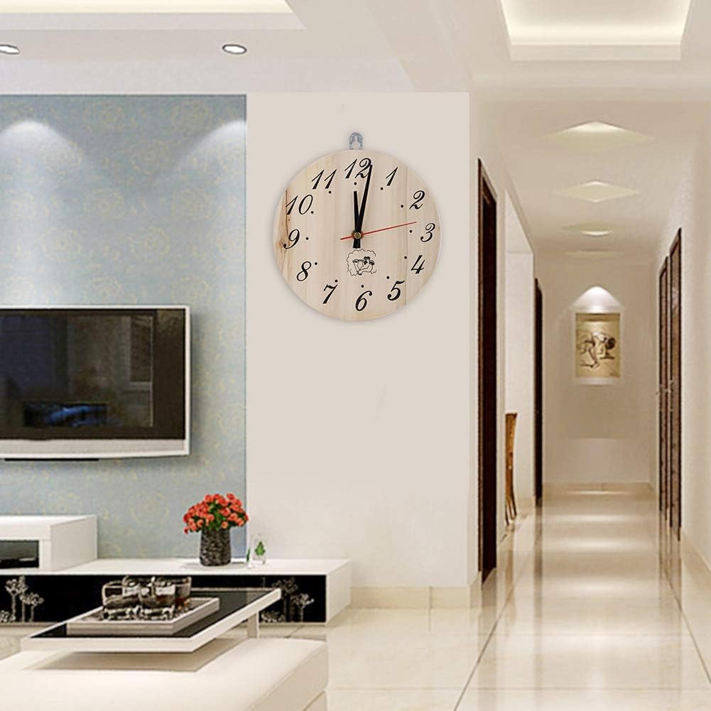 Fdit 8in Sauna Clock Decorative Timer Clock Wanduhr für Sauna Zubehör Sauna Room Home Decor MEHRWEG