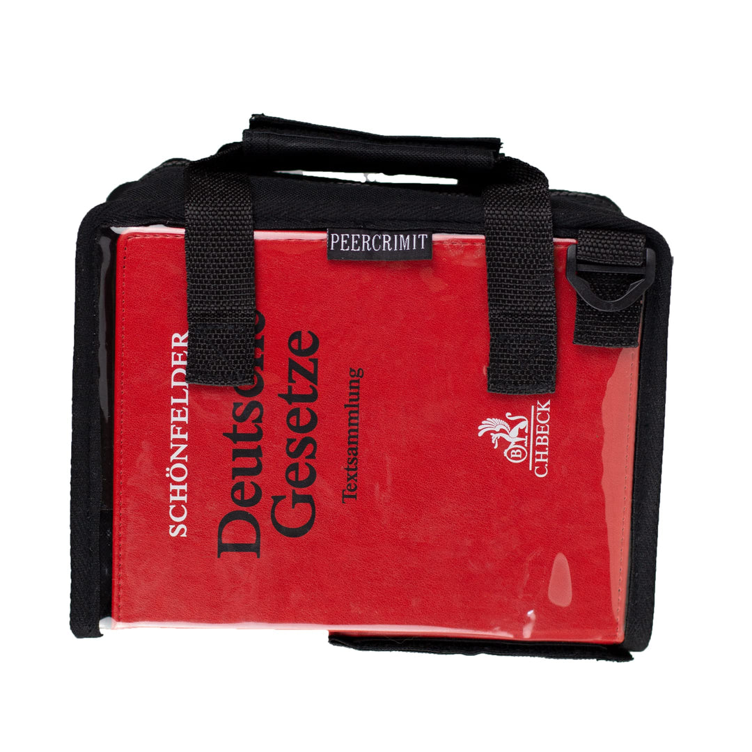 PEERCRIMIT Kompakte Tasche passend für Habersack, Schönfelder, Sartorius und Steuergesetze| Transpar