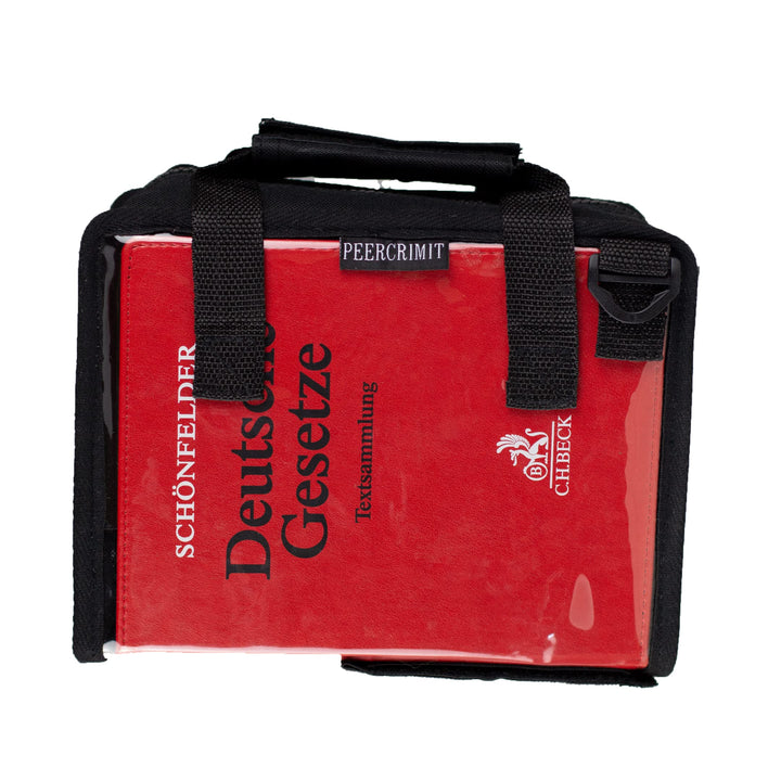 PEERCRIMIT Kompakte Tasche passend für Habersack, Schönfelder, Sartorius und Steuergesetze| Transpar