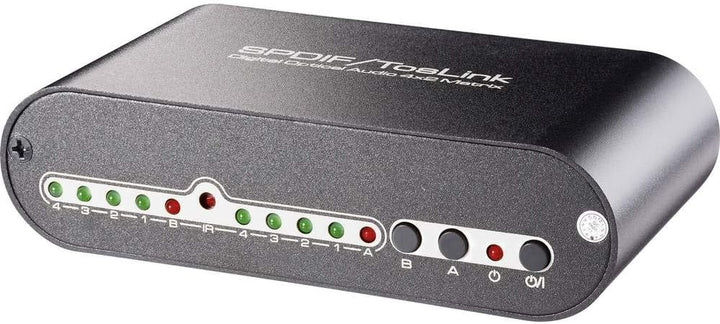SpeaKa Professional 4x2 Port Toslink-Matrix-Switch mit Fernbedienung