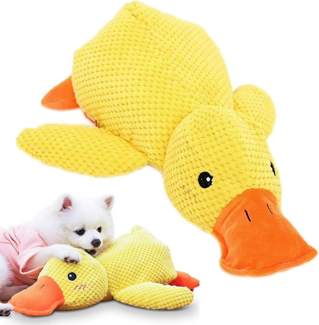 Ente Hundespielzeug,38x45cm Quack-Quack Duck Hundespielzeug,Anti Stress Ente Für Hunde,Dog Beruhigen