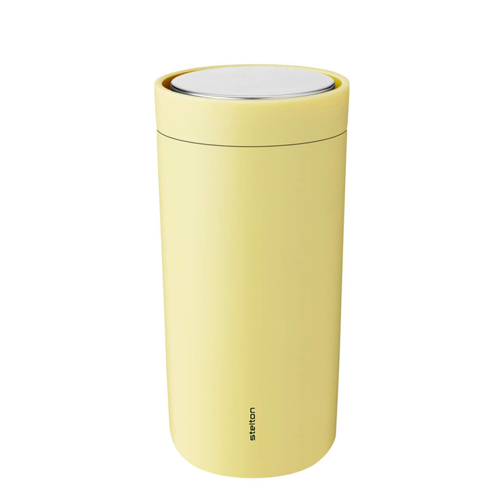 Stelton To-Go Click d. Kaffeemühlen steel, 0.4 l. - soft yellow