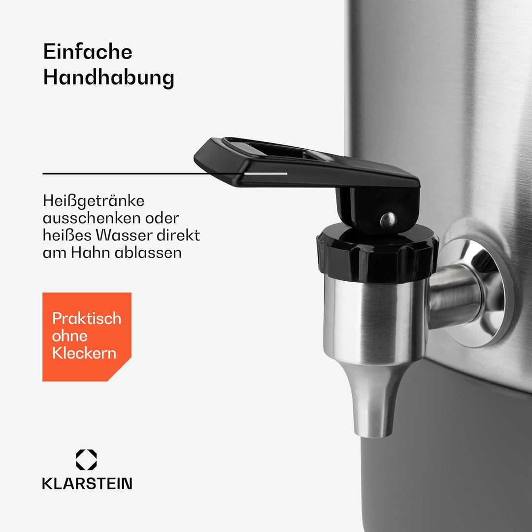 Klarstein Lady Marmalade Einkochautomat Einkochtopf Einkocher Heissgetränkespender, 27 Liter, 1800 W