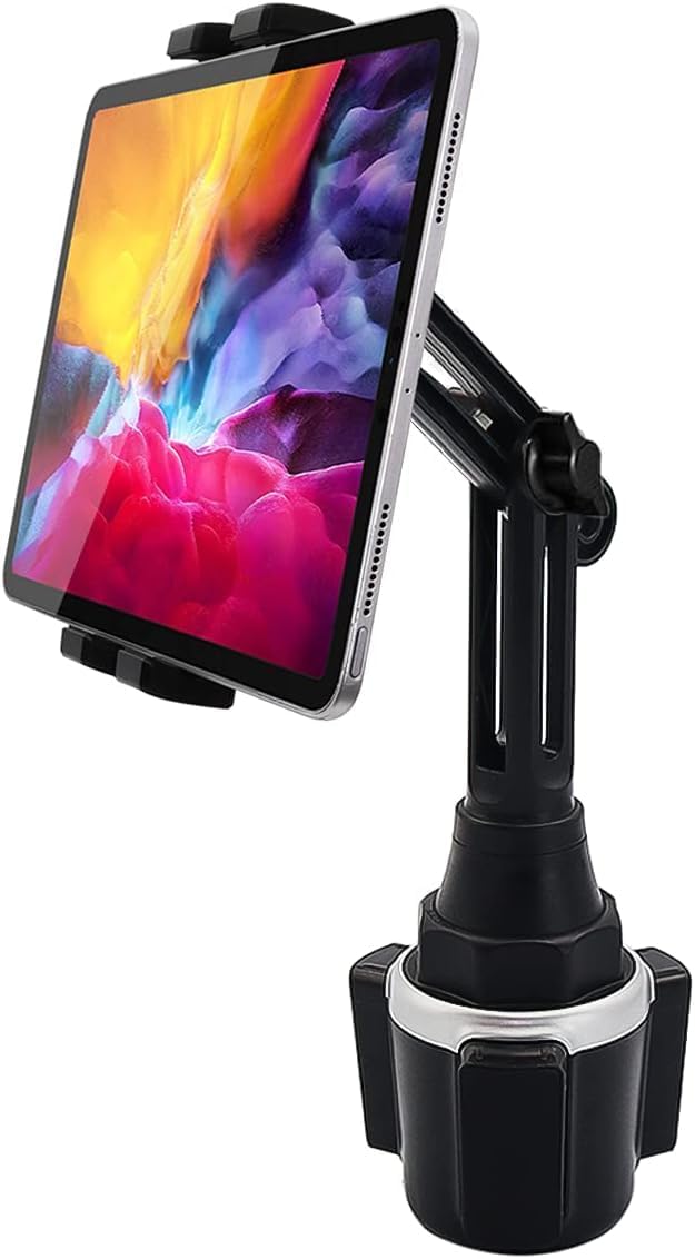Getränkehalter Auto Tablet Halterung, woleyi PKW LKW Becherhalter Tablet Handyhalter mit Verstellbar